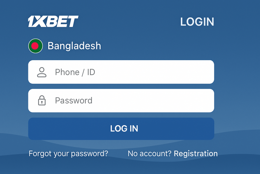 1xBet Login Bangladesh - sign in process Bd